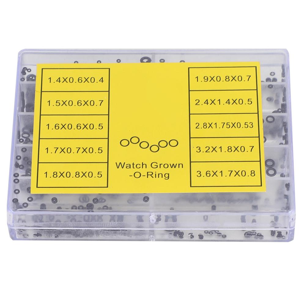 500 stücke Uhr Kopf Wasserdicht Ring Uhr Krone O Ring Wasserdichte Dichtungen Uhr Reparatur Werkzeuge