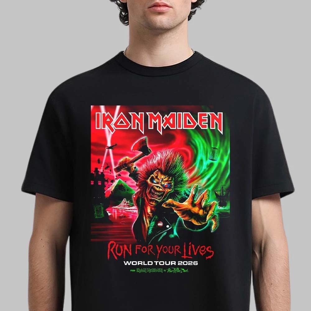 Ir Maiden Run For Your Lives Welttournee 2026 Eddie Mit Einer Axt Offizielle Kunst Un High-End Luxus Ist Für Beide Geschlechter Top Y2k Damen Herren Kleidung XXXL gold