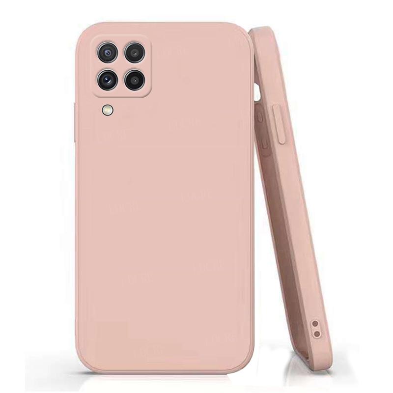 Für Cover Samsung Galaxy M32 Hülle Für Samsung M32 M 32 Capas Stoßfeste Bumper Rückseite TPU Hülle Für Samsung A52 A22 M22 M32 Fundas For Samsung M22 hellrosa
