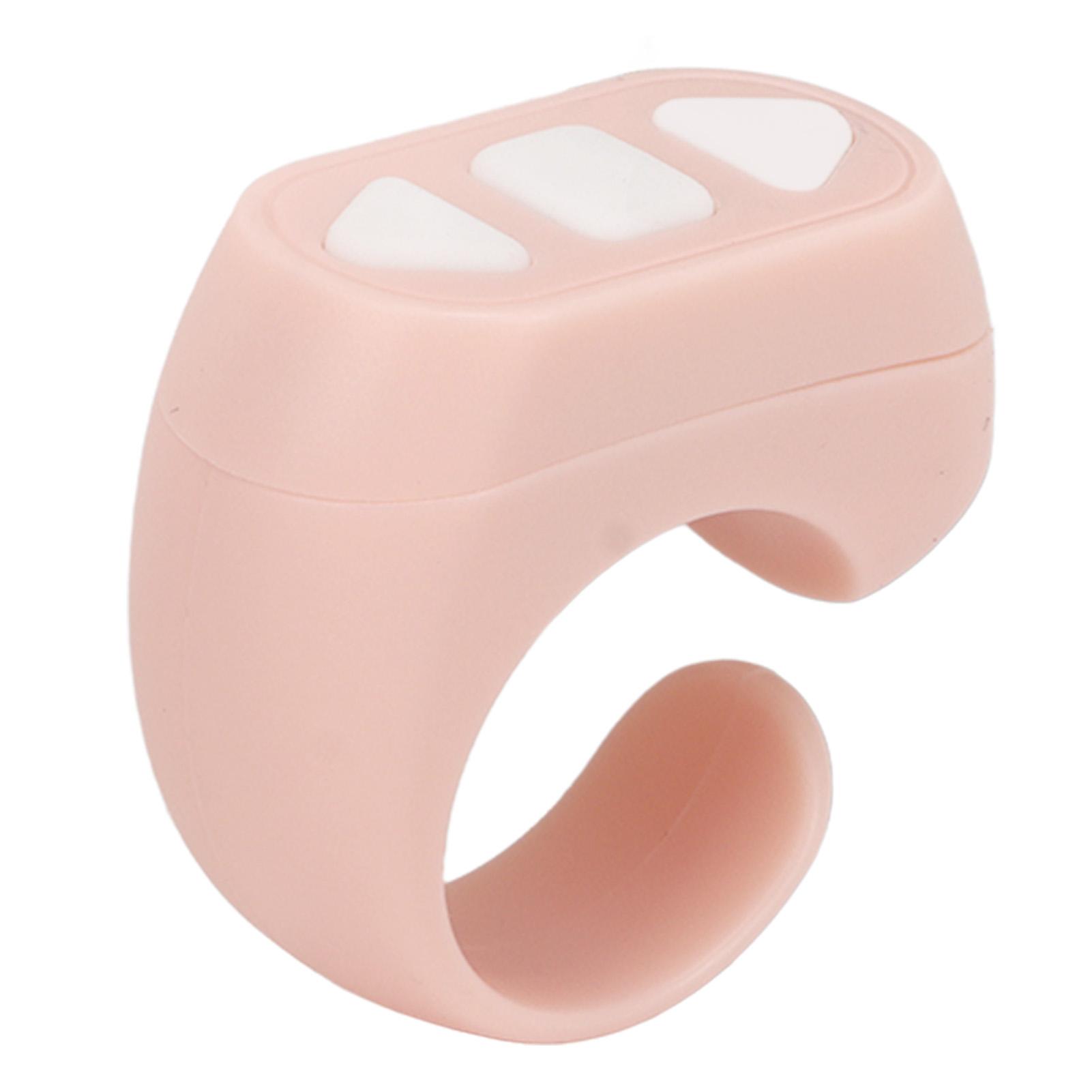 Bluetooth-Fernbedienung App Page Turner Telefon Fernbedienung Ring Telefon Roman Uhr TV Seite Umblättern rosa