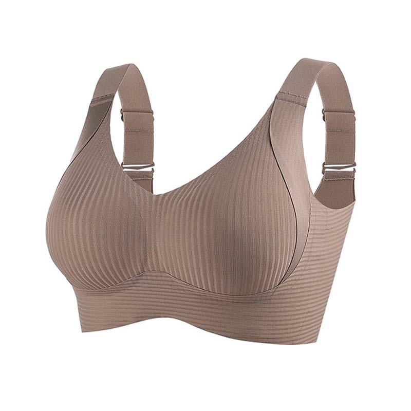 Nahtloser Push-Up-BH für Damen, kabellos, Bralette, sexy Unterwäsche, bequeme, dünne Körbchen, Damenunterwäsche, M-3XL 3XL kaffeebraun