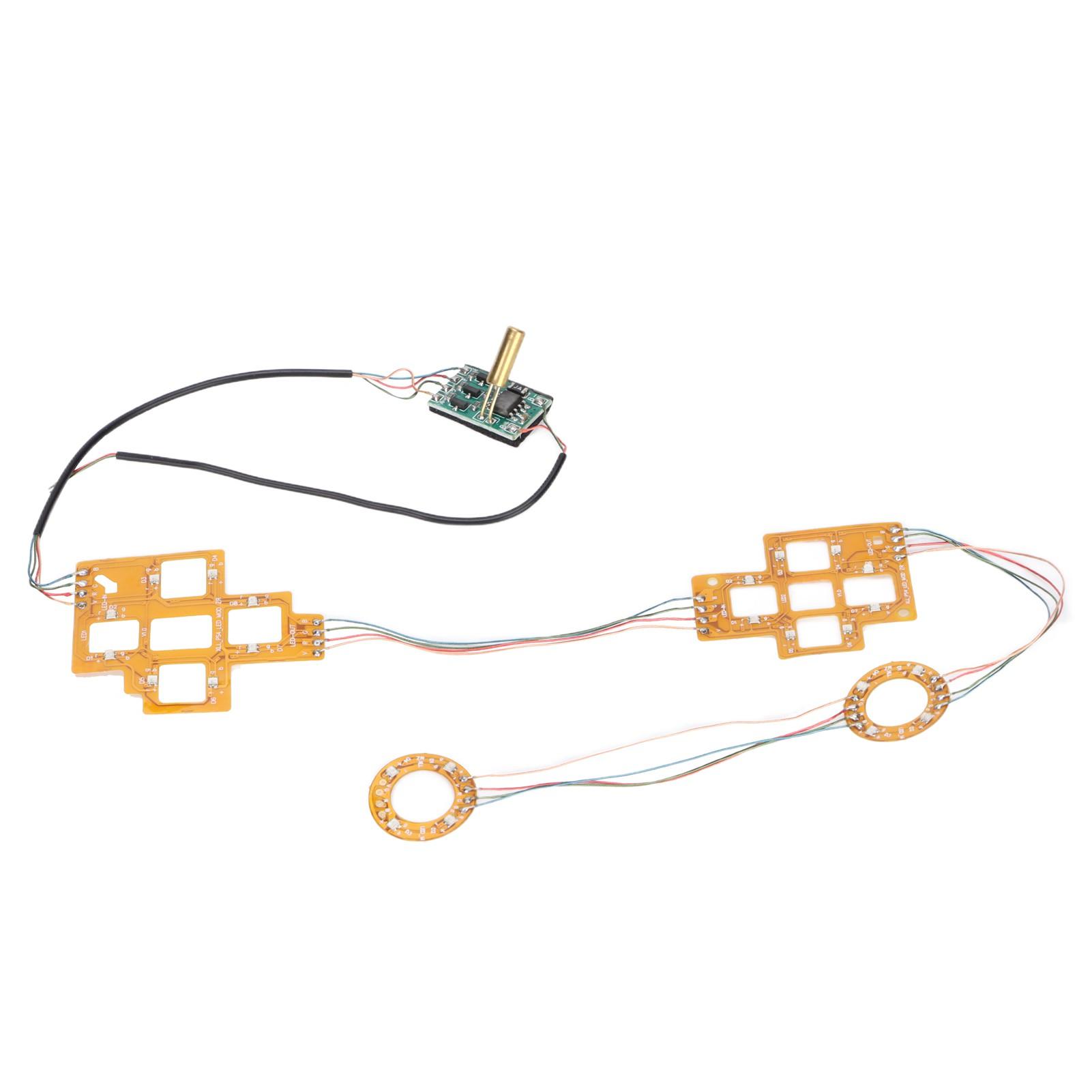 Kabelloser Controller LED-Lichtplatine für PS5 Mehrfarbige Platine mit Rocker-Joystick-Kappe Kreuztaste