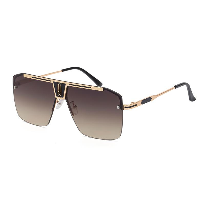 Neue Sonnenbrille mit großem Rahmen für Herren, Sonnenbrille, quadratische Sonnenbrille für Herren