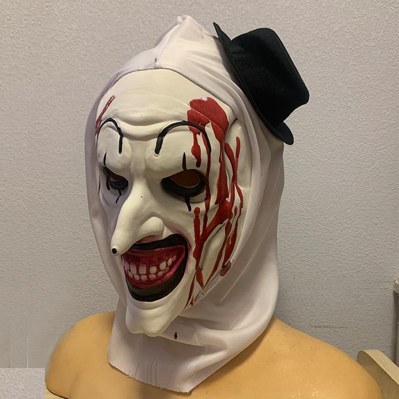 Terrifier Maske Seelenstehlender Clown Maske Horror Weihnachten Clown cos Töten Maske Soul-destroying blood-sta gray
