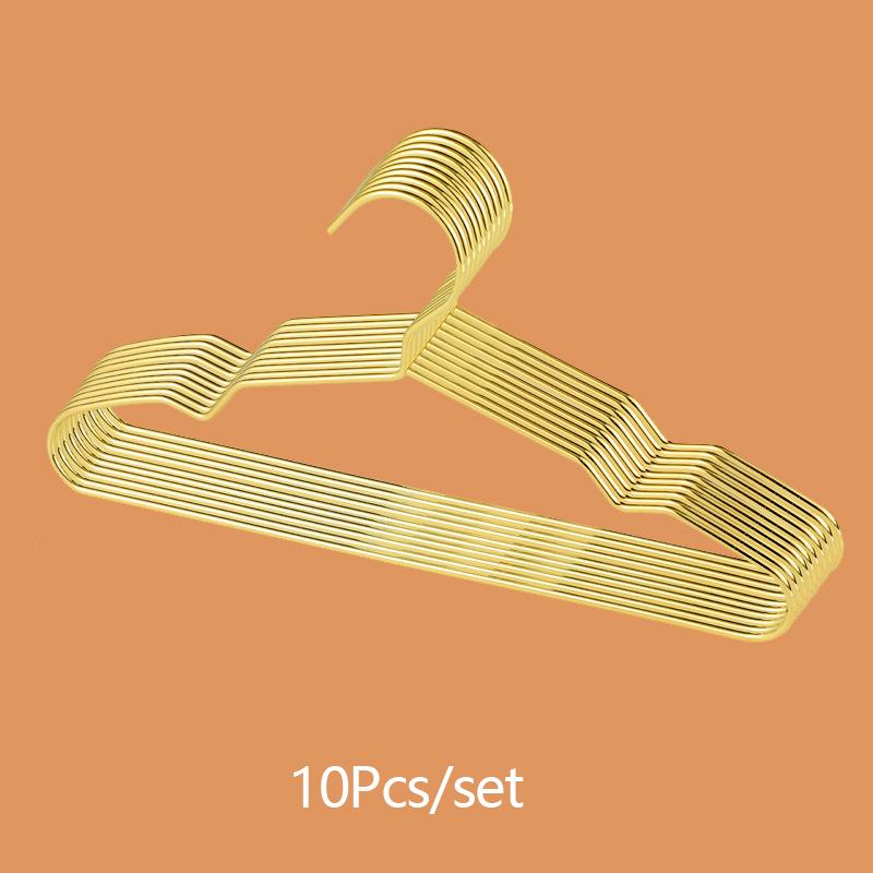 10 Stück kleine goldene Kleiderbügel aus Metalldraht, Kinder-Kleiderbügel, Mini-Haustier-Kleiderbügel 25cm