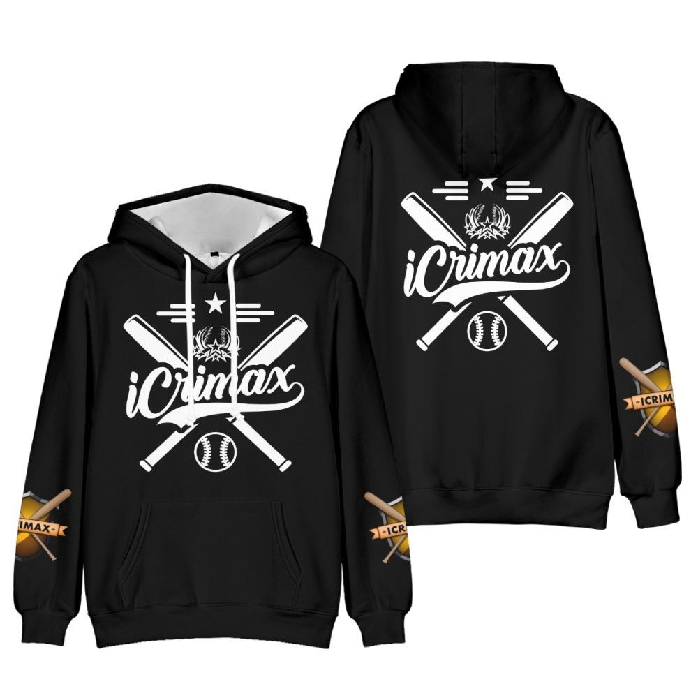 Neue Mode Burgerpommes ICrimax Print Kleidung Streetwear Damen Herren Hoodies Sweatshirt Mode Kapuzenpullover Langarm Pullover Tops XS