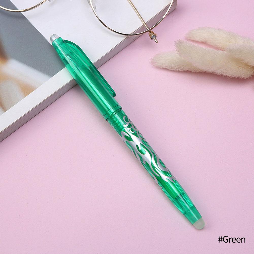 1PC löschbarer Gelstift 0,5 mm bunter Schreibstift für Kinder Schüler Schreibwaren Schüler Schulbedarf grün
