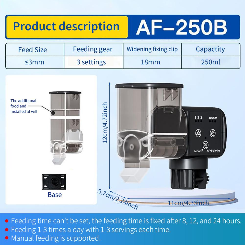 250ml/500ml Jebao Aquarium Aquarium Feeder Goldfisch Smart Timing Auto Digital Feeder Stunden Timer Aquarium Zubehör 1
