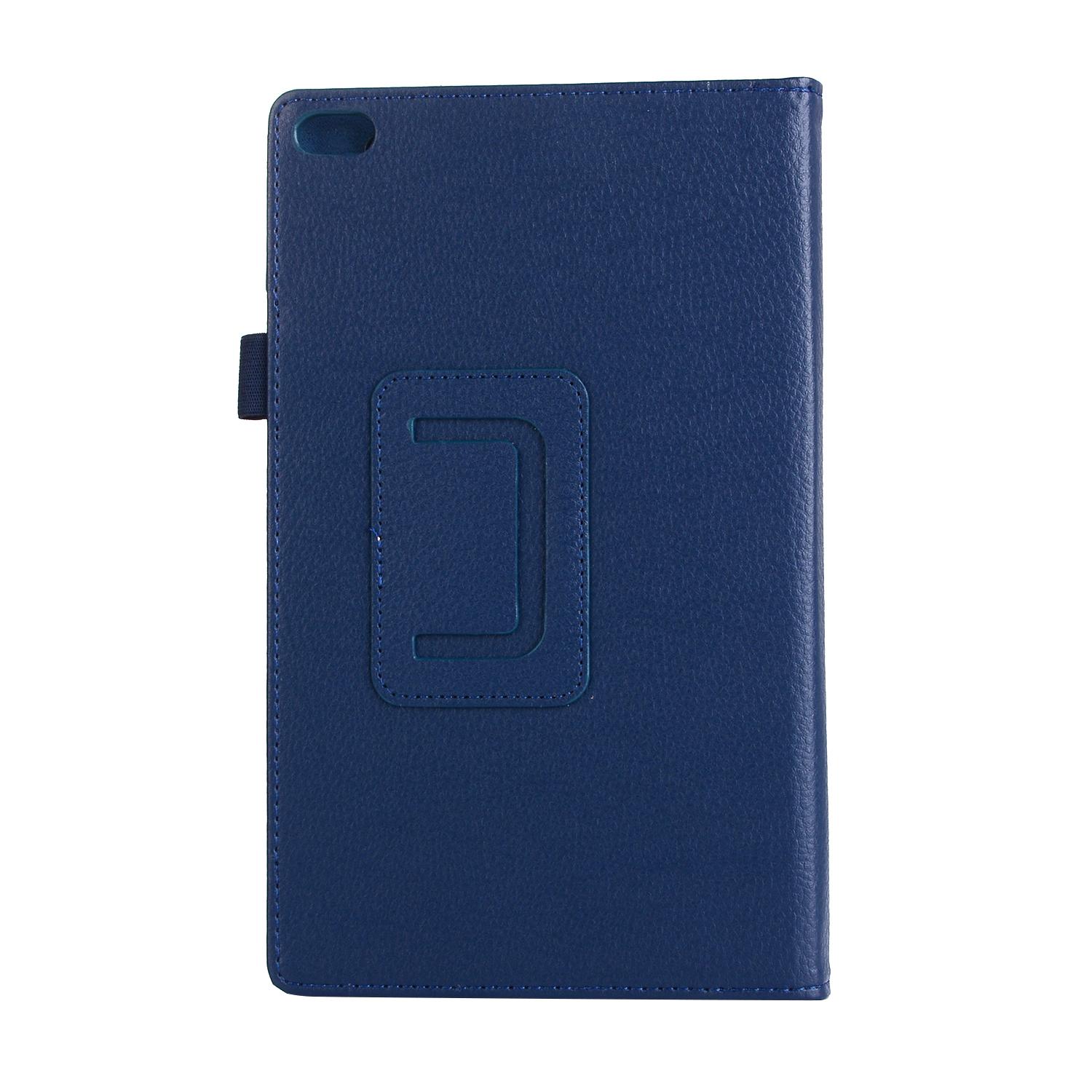 2017 für Lenovo Tab 4 8 Hülle TB-8504 Cover Flip Litchi PU Hülle für Lenovo Tab 4 8 Hülle TB-8504F TB-8504N 8504X Tablet Folio Hülle navy blau