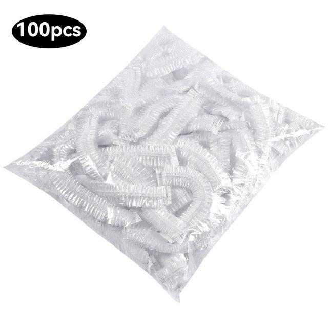 100 stücke Einweg plastiktüte Lebensmittel Abdeckung Wrap Elastische Lebensmittel taschen Lagerung Küche veranstalter Frische Tasche Für Obst Schalen Caps verpackung 100pcs