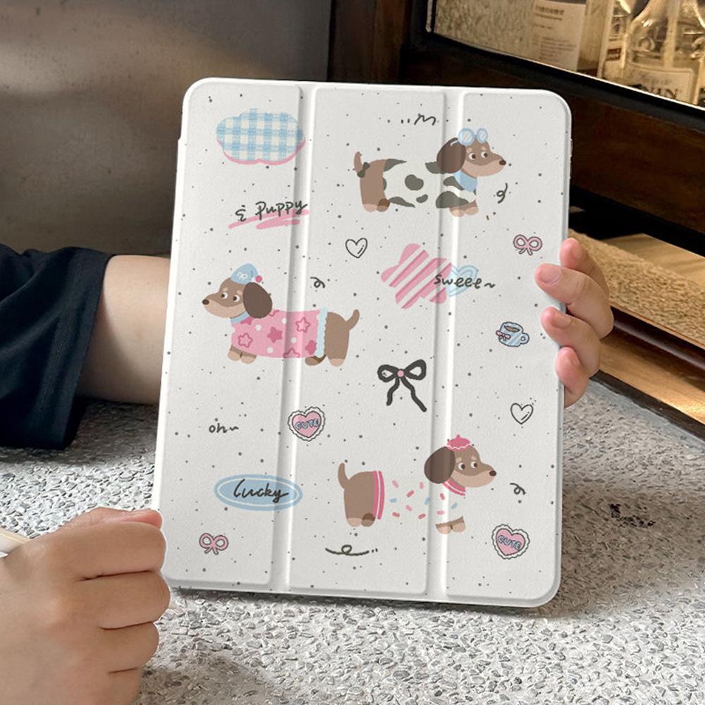 Schutzhülle für iPad Pro 12.9/iPad Air 13 2024/iPad Air 13 2025/iPad Mini 6 7/iPad 9.7/iPad Pro 13 11/iPad 11 10.9/iPad 10.2 mit Stifthalter iPad 11 2025 reinfarbig