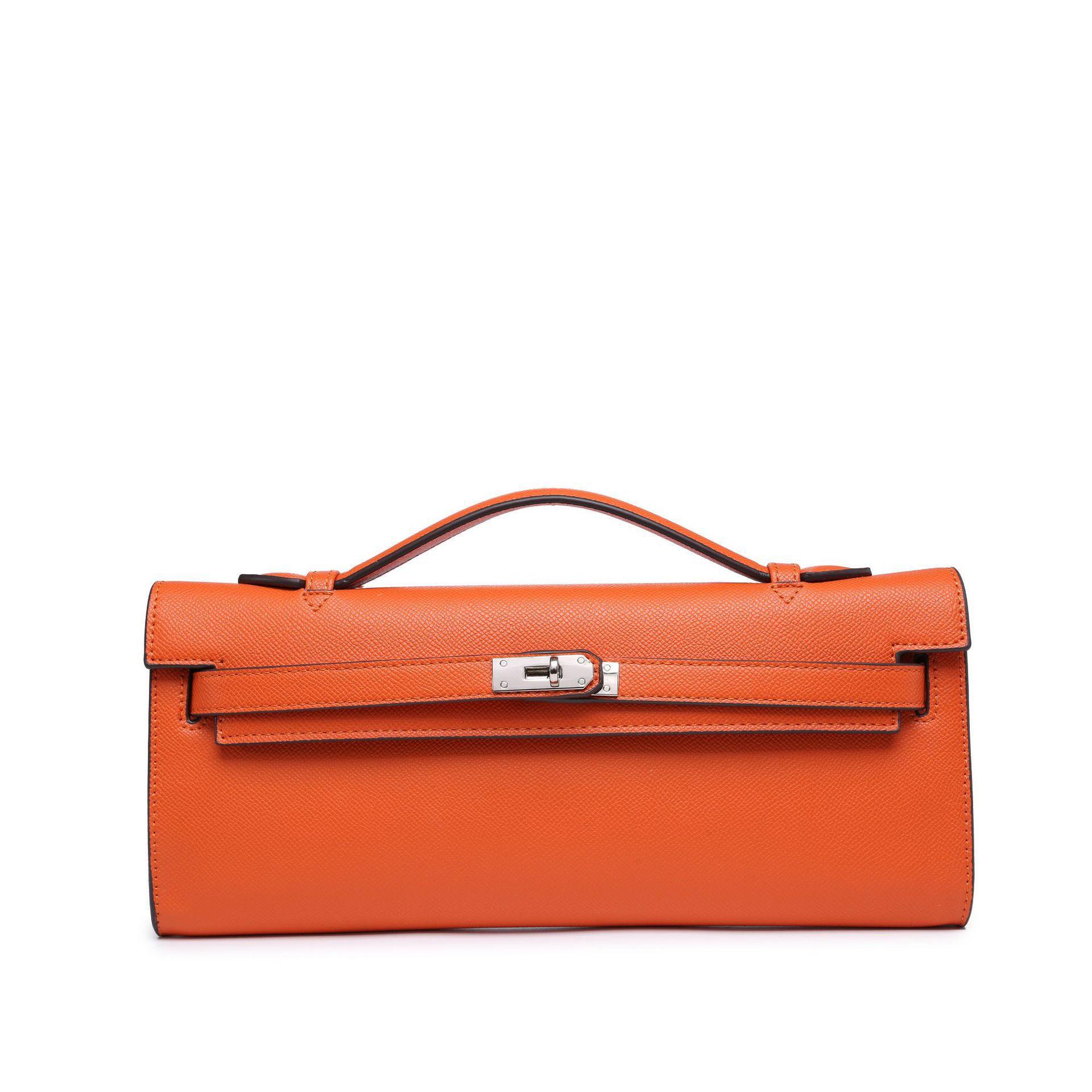 Beliebte Tasche Damen-Tasche neue Handflächenmuster Schulter tragbare Clutch-Tasche Handy-Tasche Trend 34*4*14cm orange