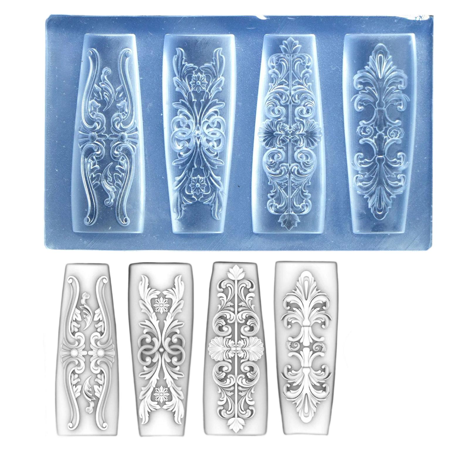 3D Schnitzblume Nagelkunst Form Silikonvorlage für DIY Florale Resin Designs und Kreative Nageldekorationen 141