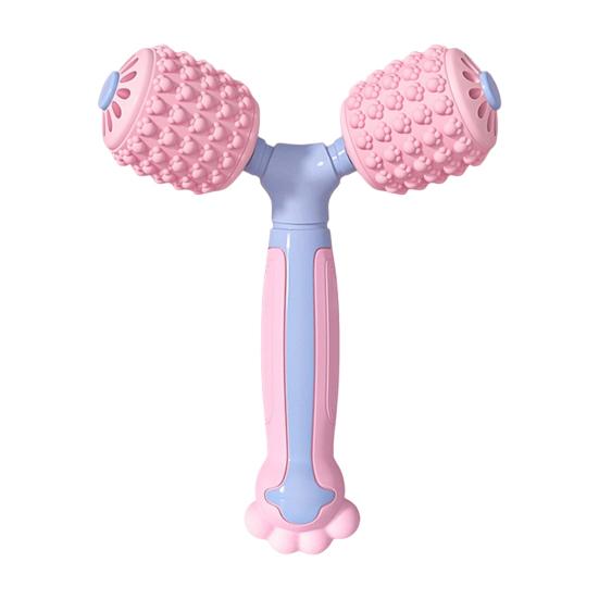 Fallsicherer, rutschfester ABS-Fitness-Stick, Muskelentspannung, Fitness-Bar, Fitnessgeräte rosa/blau