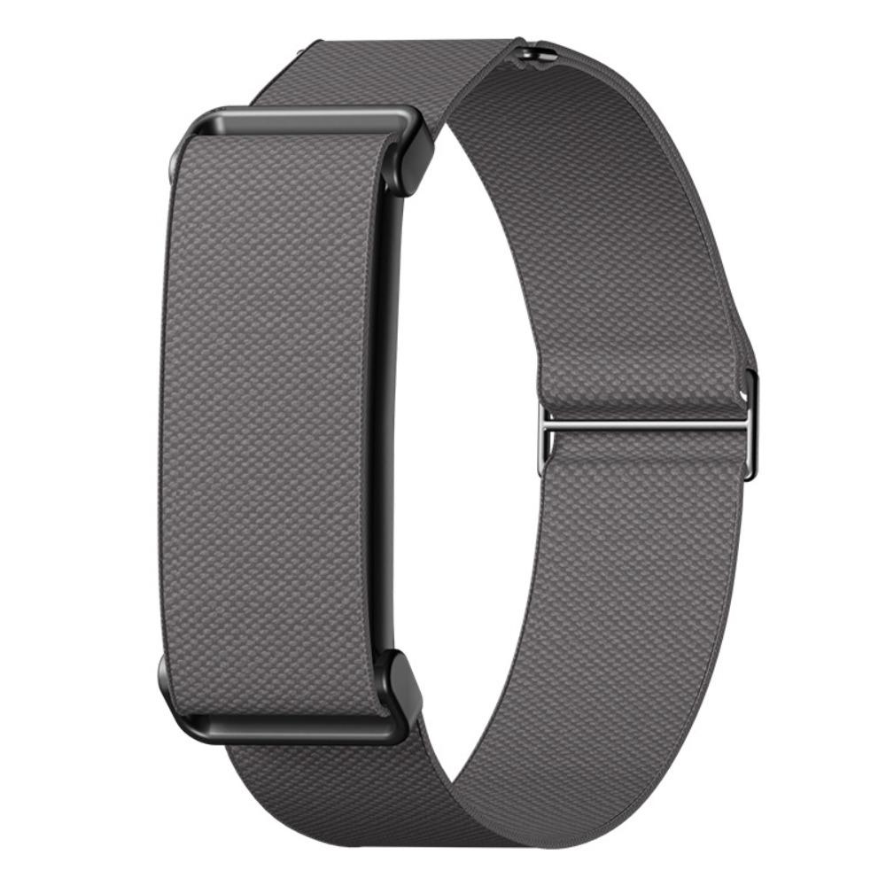 Nylon Sportband Verstellbares Bizepsband Ersatz-Armband für Google Fitbit Air für Damen Herren 27cm dunkelgrau