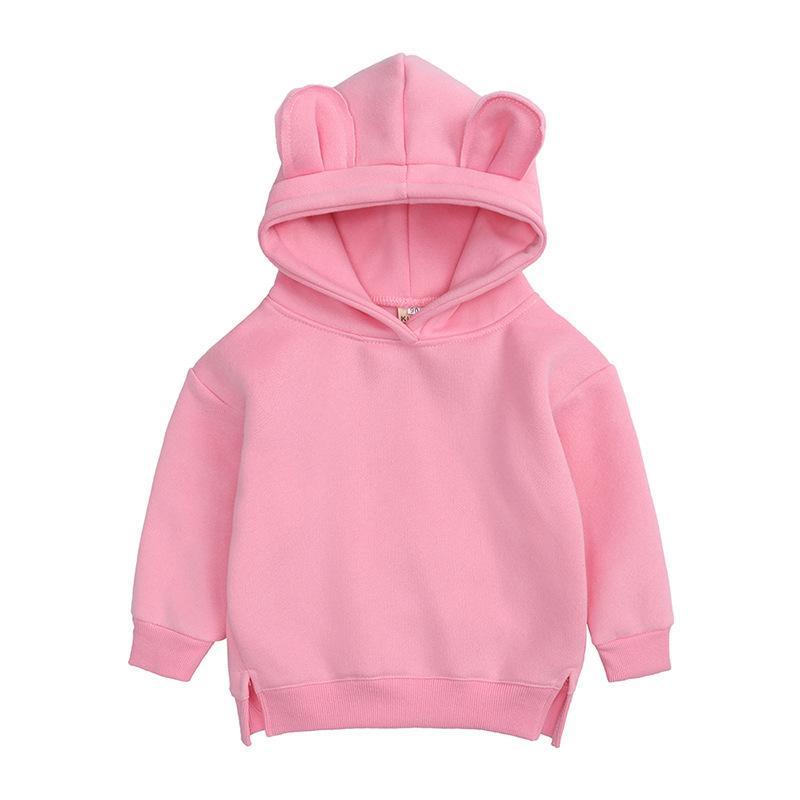 Säuglingsbaby-Jungen-Mädchen-Kleidung Winter-Frühlings-nette Hoodies verdicken Fleece-Sweatshirt-Kinderkleidung 6-9Months