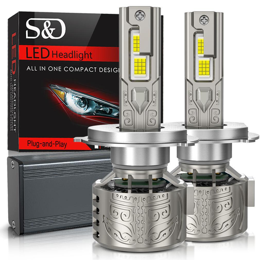 2Pcs H7 H4 Led Scheinwerfer Lampen 6000K H1 H3 H8 H11 Led 9005 HB3 9006 HB4 Auto Lampe 130W 80000LM 9012 Hir2 High Power Canbus 24SMD CSP Chips Scheinwerfer H4/9003/HB2 Hi/Lo