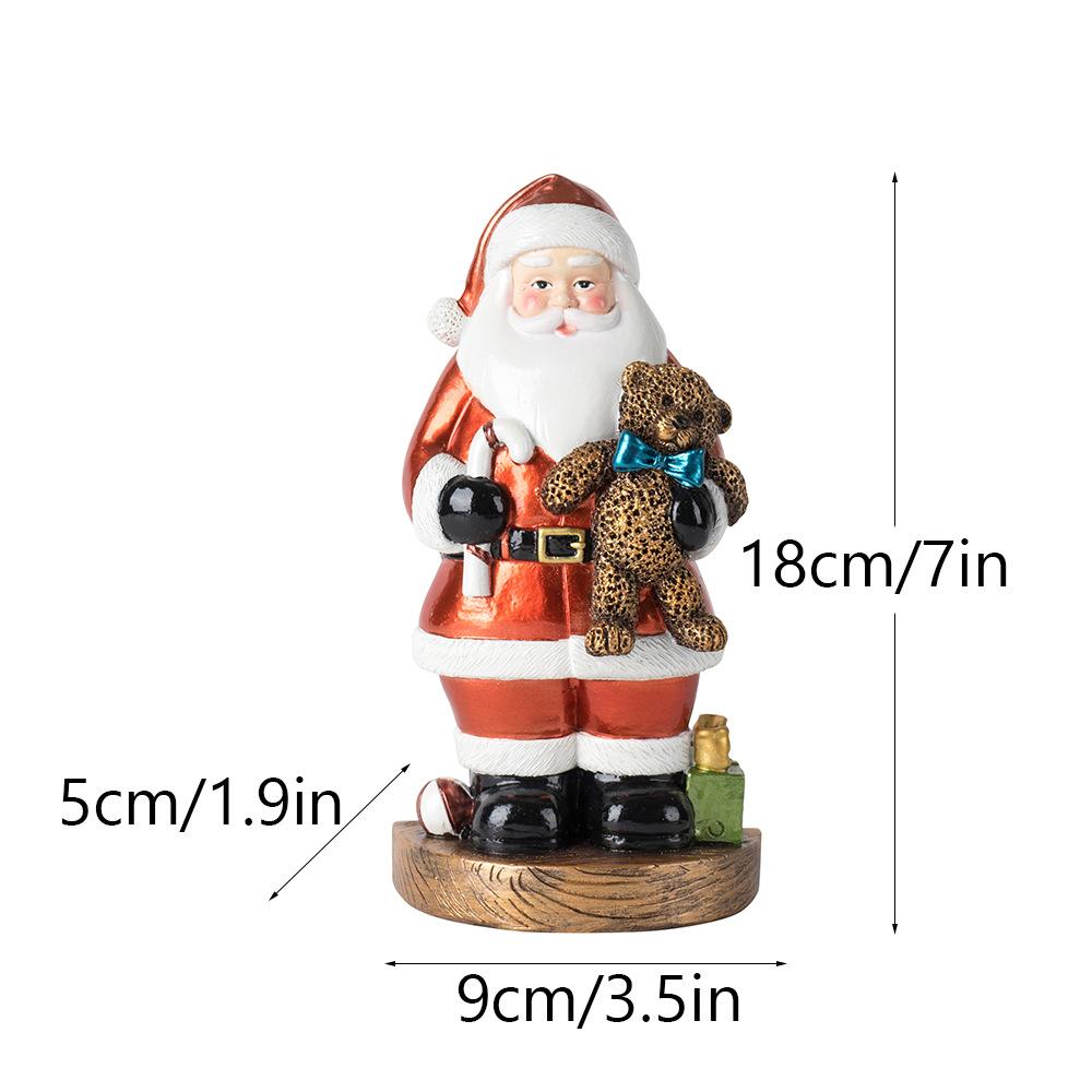 Neue Weihnachtsmann Ornamente Kreative Heim Weihnachtsdekoration Feiertags Weihnachtsgeschenk Harz Handwerk