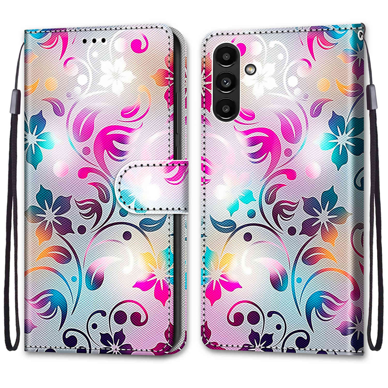 Luxuriöse, bemalte Ledertasche im Brieftaschen-Stil, Schutzhülle für Samsung Galaxy A26 A36 A16 A55 A56 A35 A24 A25 A15 A05 A05s/Samsung A15 A14 A04S Samsung Galaxy A56 5G