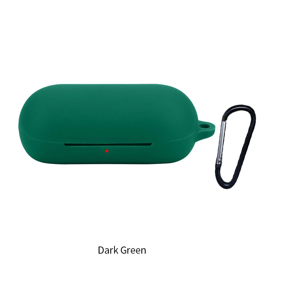 Für Sony WF-C700N Hülle Einfarbige Silikon-Bluetooth-Kopfhörerabdeckung für Sony WFC700N weiche, stoßfeste Hearphone-Zubehörbox for Sony WF-C700N dunkelgrüne