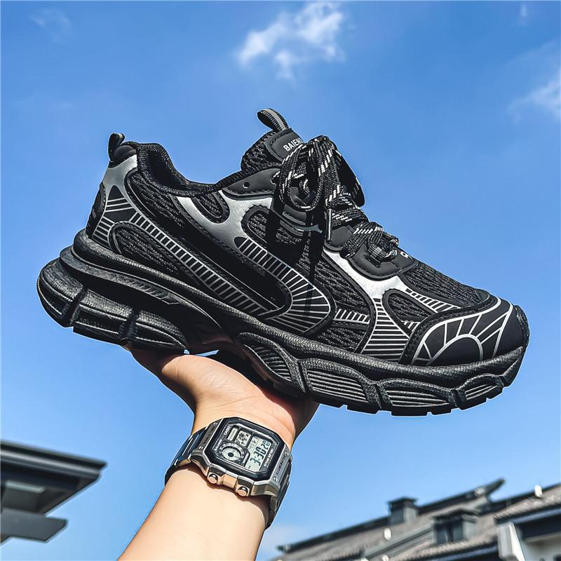 Stylische Herren-Sneaker Übergröße Herren-Freizeitschuhe Stylische Sneaker mit dicker Sohle Herren-Sneaker mit dicker Sohle Schuhe in Übergröße 44