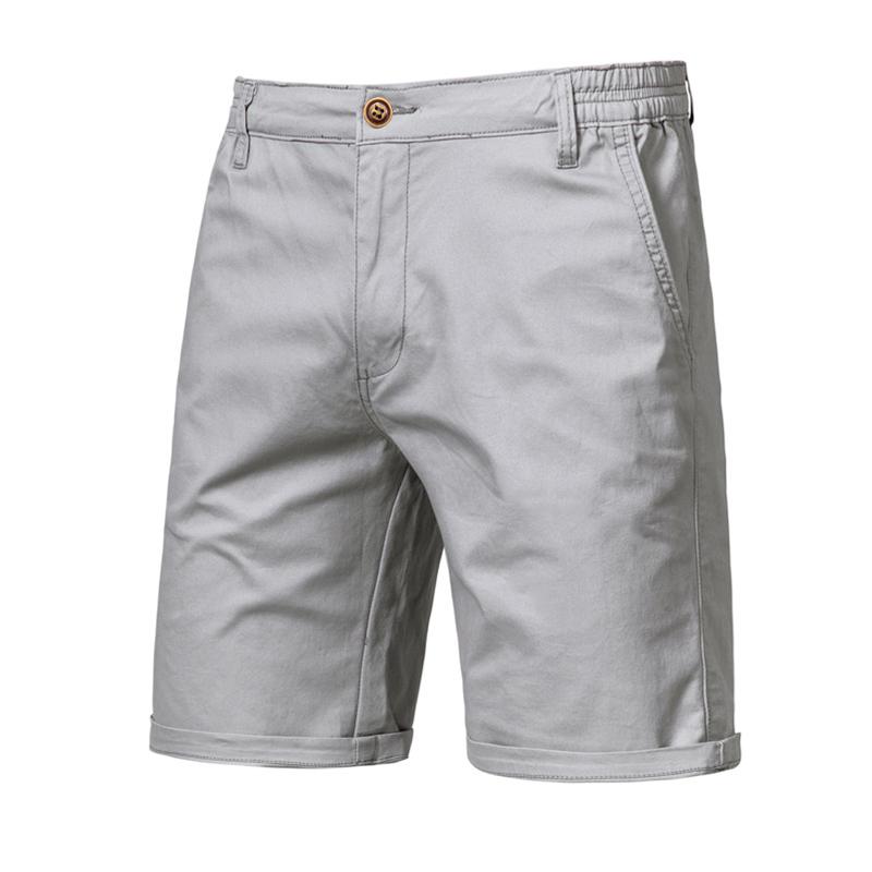 Usegiraffe Sommer-Herren-Shorts, Freizeithosen, Herren-Unterteile, bequeme Baumwolle, hochwertige Herren-Hosen, schlichte Business-Mode, schlank 32