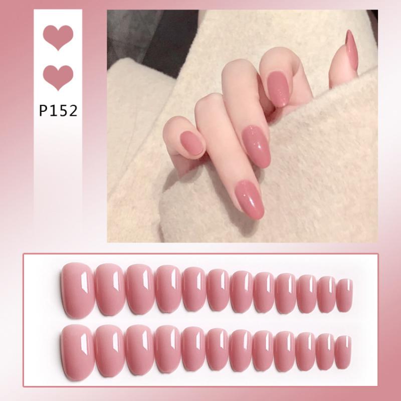 24 Stück künstliche Nägel mit Kleber, künstliche Nagelspitzen, Nägel, Kunst, falsches Aufdrücken, Sarg-Stick-Muster, DIY-Design