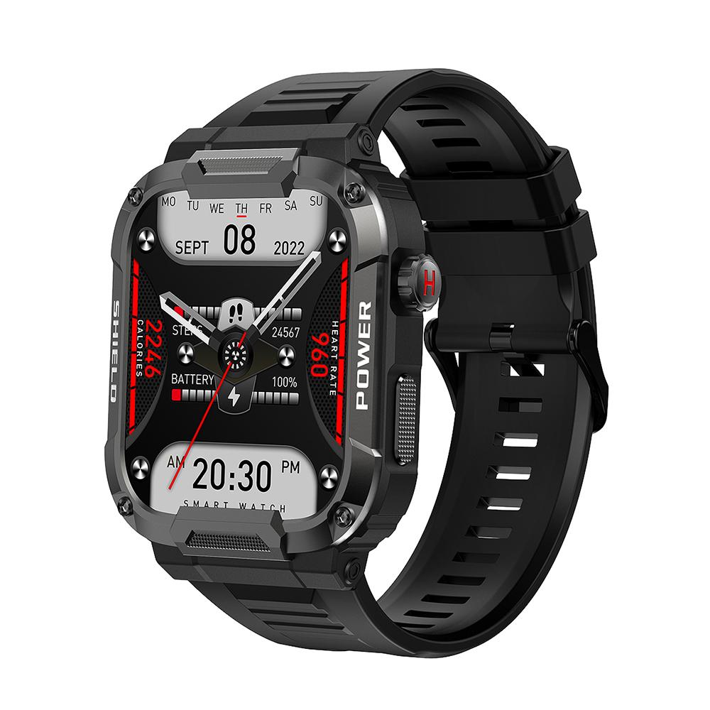 MEVADEN Neue Bluetooth Anruf Smart Uhr Männer Sport Fitness Tracker IP68 Wasserdichte Männliche Smartatch schwarz