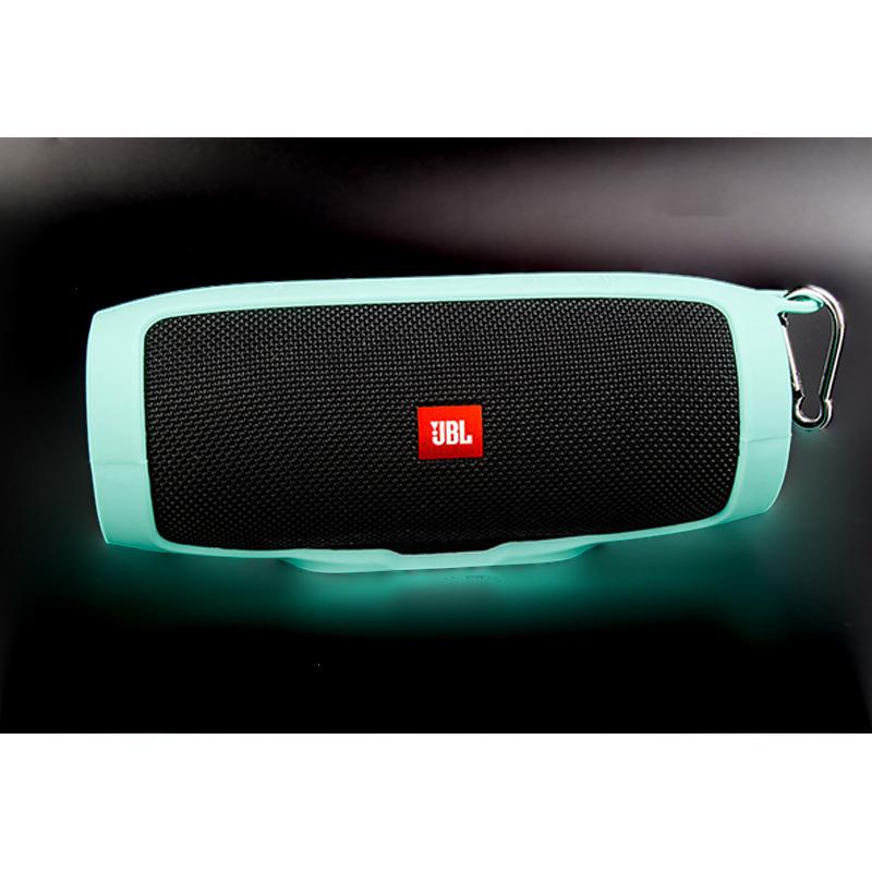 Weiche Silikonhülle Stoßfest Wasserdicht Schutzhülle für JBL Charge3 Bluetooth-Lautsprecher grün