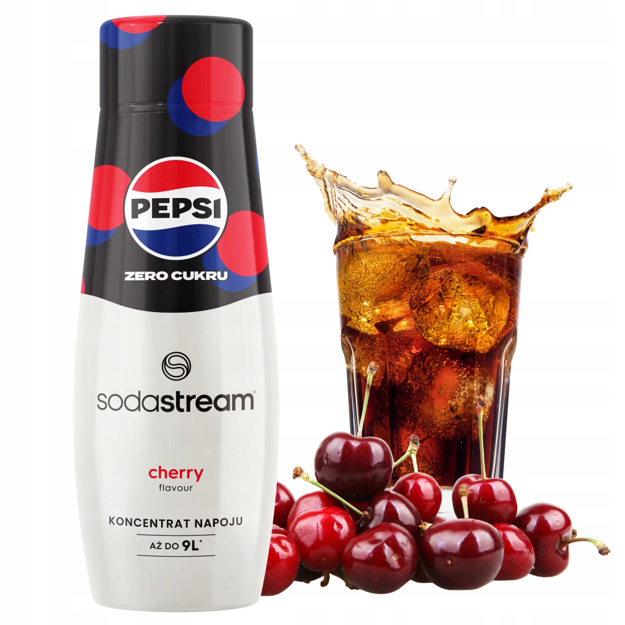 Sirupkonzentrat zur Wasserkohlensäurezugabe SodaStream Pepsi Kirsche Zero Zucker 440ml