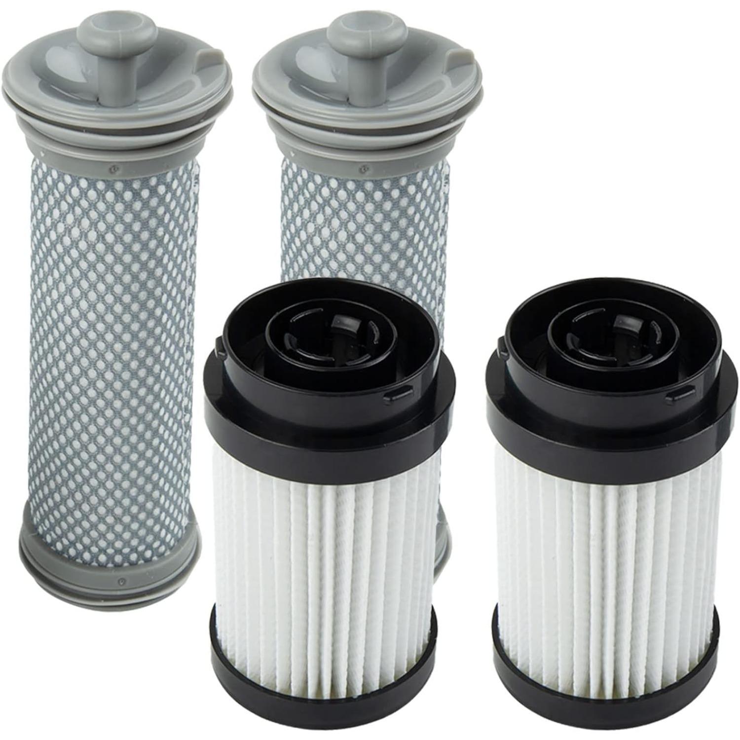 Filter Ersatzfilter-Set Kompatibel mit Tineco Pure ONE X Serie Akku-Staubsauger, 2er-Pack Vorfilter & 2 HEPA-Filter 4-Pack black