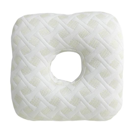 Yousheng Ohrloch-Heilkissen Seitenschläferkissen mit Ohrloch Ergonomisches Maschinenwaschbares Kissen zur Linderung von Ohrenschmerzen Noduläre Chondritis weiß