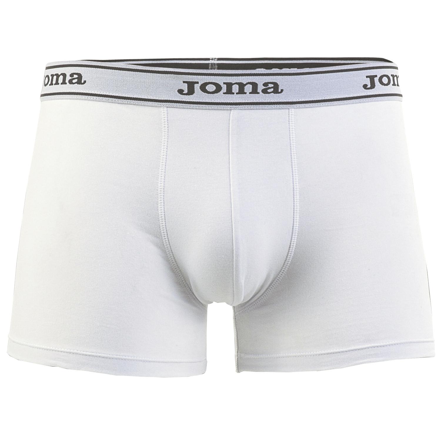 Joma 2er-Pack Boxershorts, weiße Herren-Boxershorts M weiß