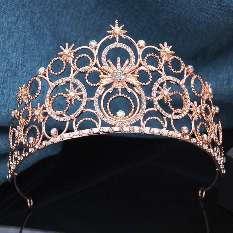 Böse Hexe Blasen Tiara Cosplay Stirnband Prinzessinnenkrone für Frauen Braut Hochzeit Abschlussball Geburtstagsfeier Haarschmuck white