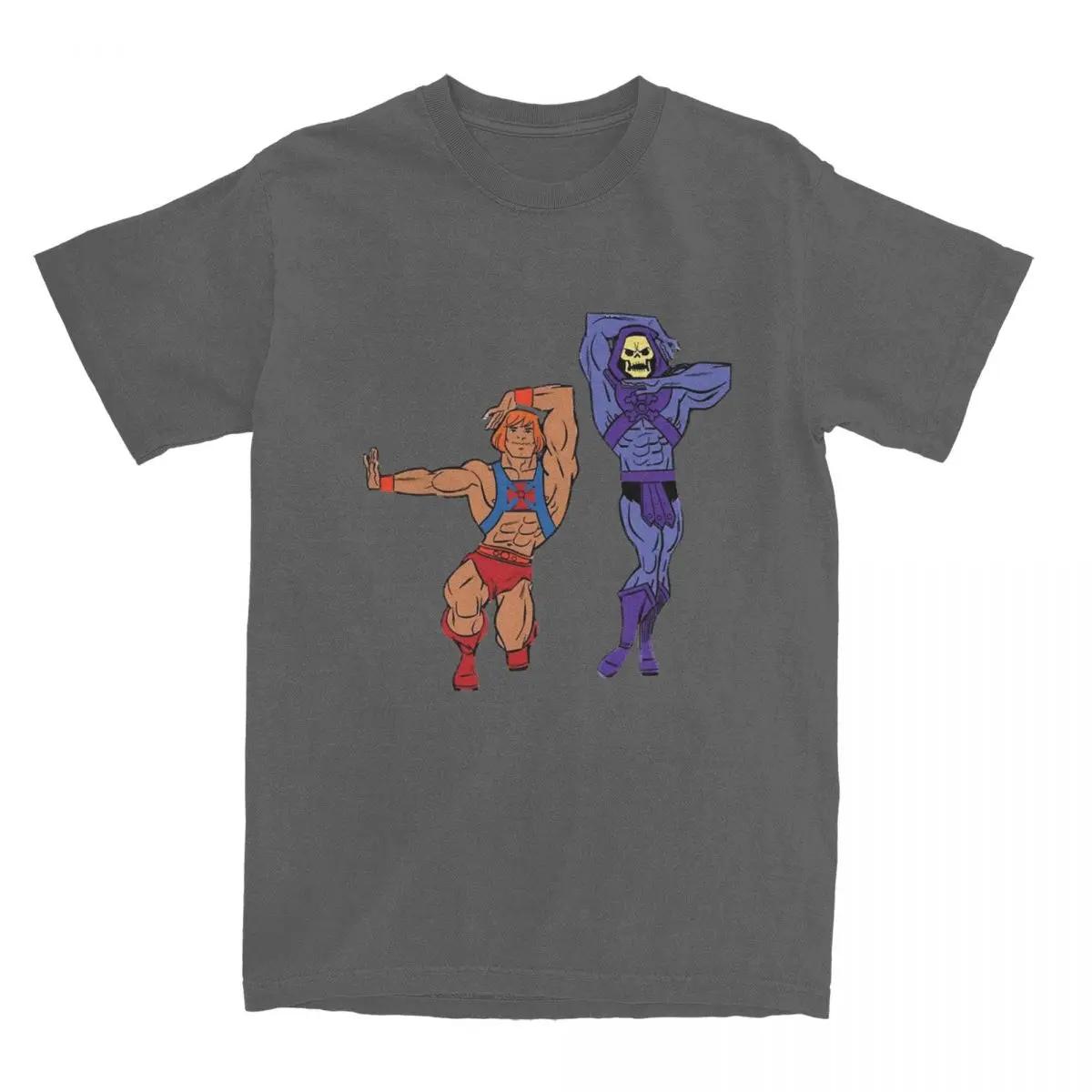 Masters Of The Universe He-Man Skelett Bekleidungshemd für Männer Frauen Heman He Man Awesome Printed Cloth L dunkelgrau