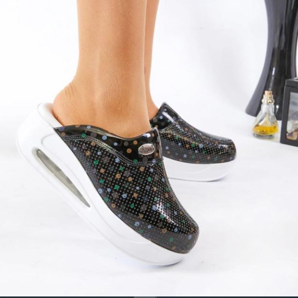 Orthopädische Clogs für Damen, Medizinische Sabo-Schuhe, rutschfeste Hausschuhe, Krankenschwester, Arzt, Hebamme 35