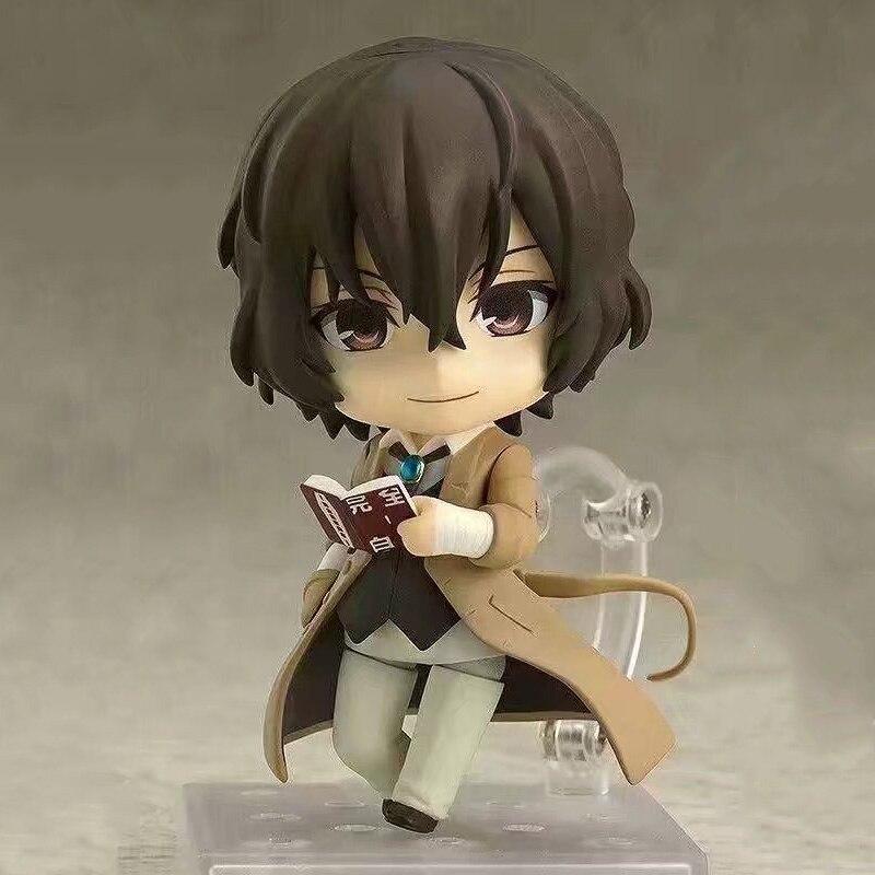 10CM Anime Bungo Stray Dogs Figur Dazai Osamu Nakajima Atsushi Figuren 657# PVC Action-figuren Sammlung Puppe Spielzeug Geschenk beige