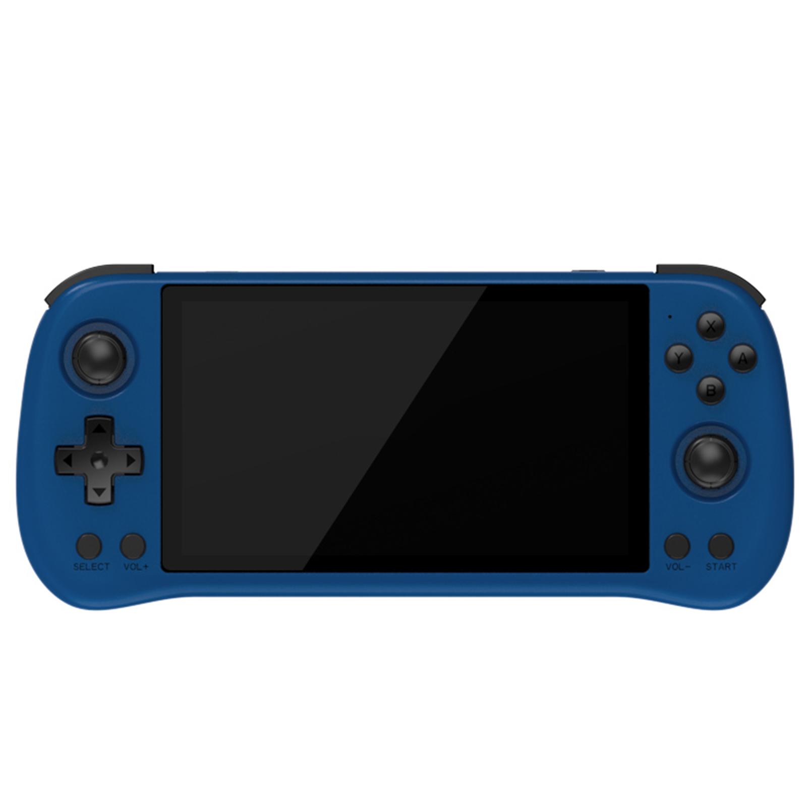 PowKiddy X55 Handheld-Spielekonsole, Open-Source-tragbarer Game-Player, 5,5-Zoll-IPS-HD-Bildschirm, HD-Fernseher 256GB blau