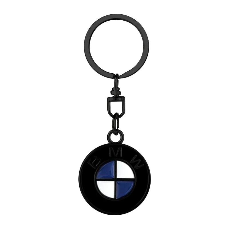 1 Stück 3D Metall Auto Emblem Schlüsselanhänger Zinklegierung Schlüsselanhänger Autozubehör Für BMW F15 F16 F18 E39 E46 E90 E36 E60 X3 X5 X6 M3 M4 M5 M6 schwarz