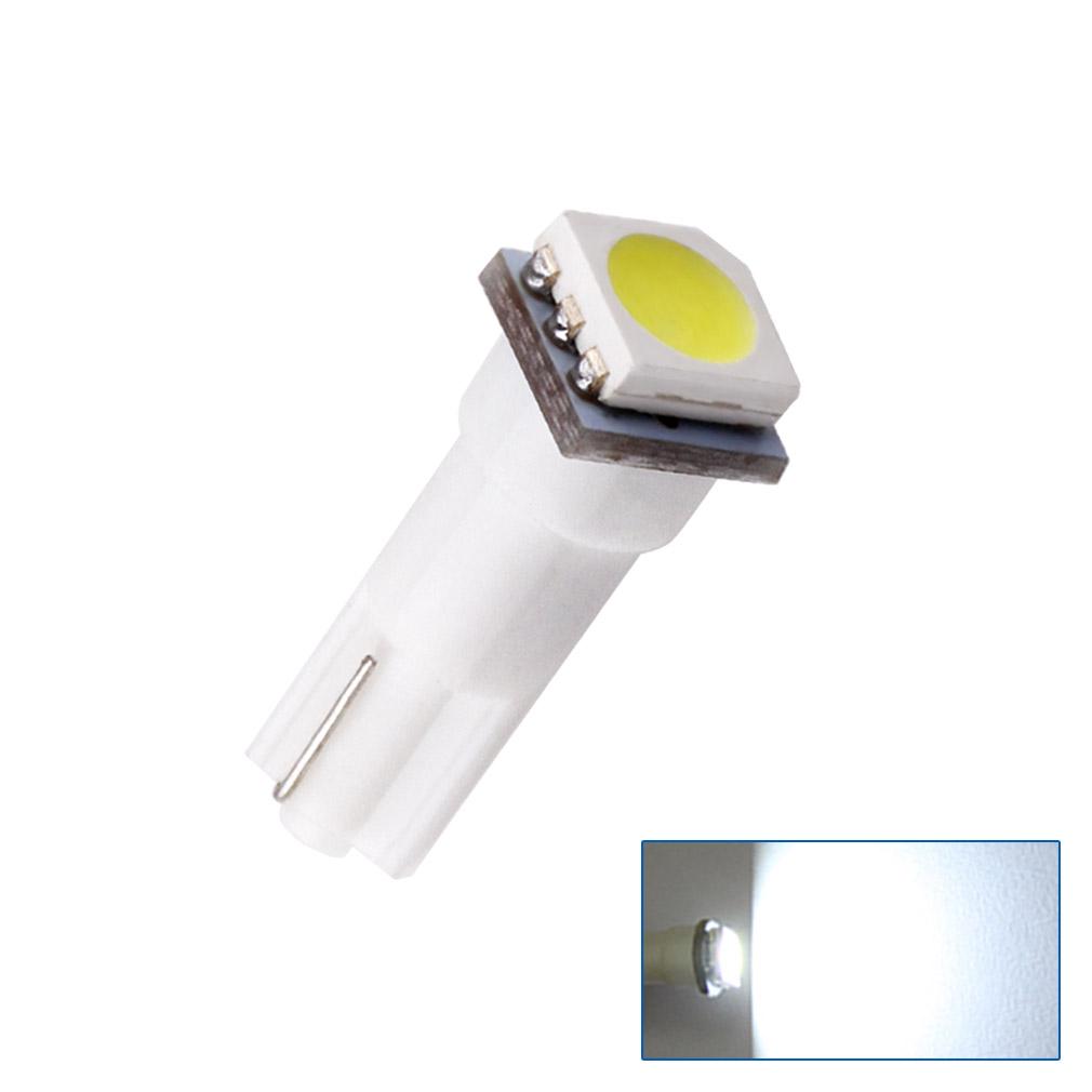 10 stücke T5 1 SMD Rot Dashboard Wedge LED Auto Glühbirne Lampe 74 dash led auto lampen innen lichter Auto Lichtquelle parkplatz 12 V weiß
