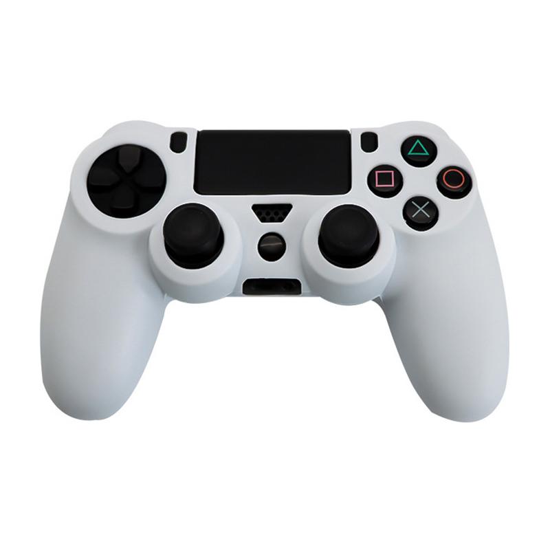 Weiche Silikon-Schutzabdeckung für die Playstation 4-Controller-Skin für PS4-Gamepad mit Joystick-Griffkappen A13