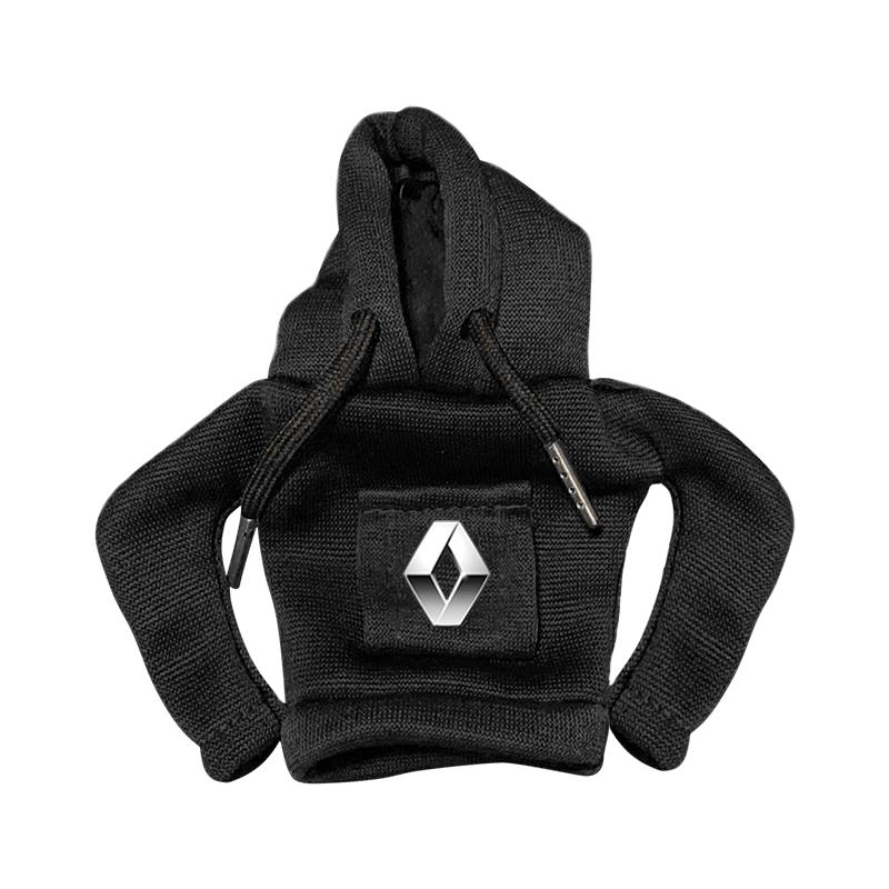 Mode Auto Gangschaltung Auto Schalthebel Abdeckung Auto Schalthebel Knauf Hoodie für Renault Dacia Megane 2 3 Clio 4 Captur Kadjar Fluence Renault schwarz