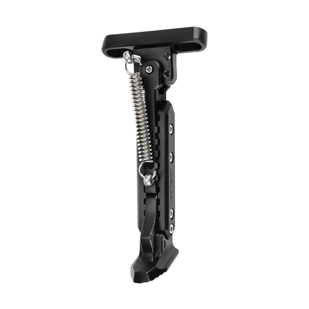 ULIP Elektroroller-Ständer, ausziehbare Fußstütze, seitlicher Parkständer für Roller, verstellbar schwarz