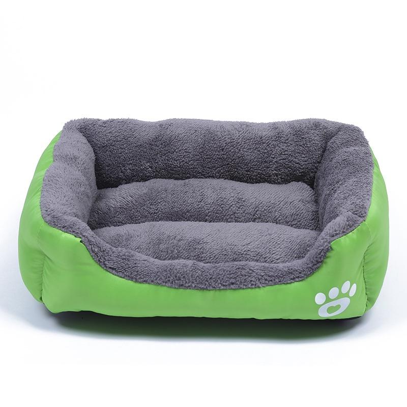 Hund Haustierbett Orthopädisch Große Hundebetten Hundehütte Nest Zwinger Für Katze Xxxl Welpe L(65*50cm) grün