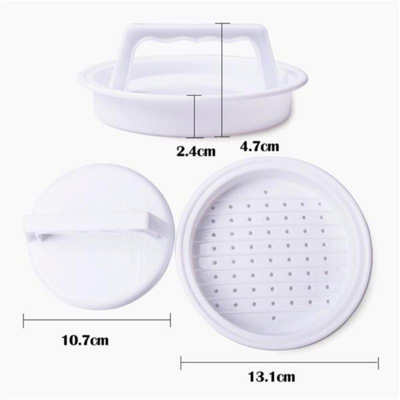 Form für Burger und Schnitzel weiß