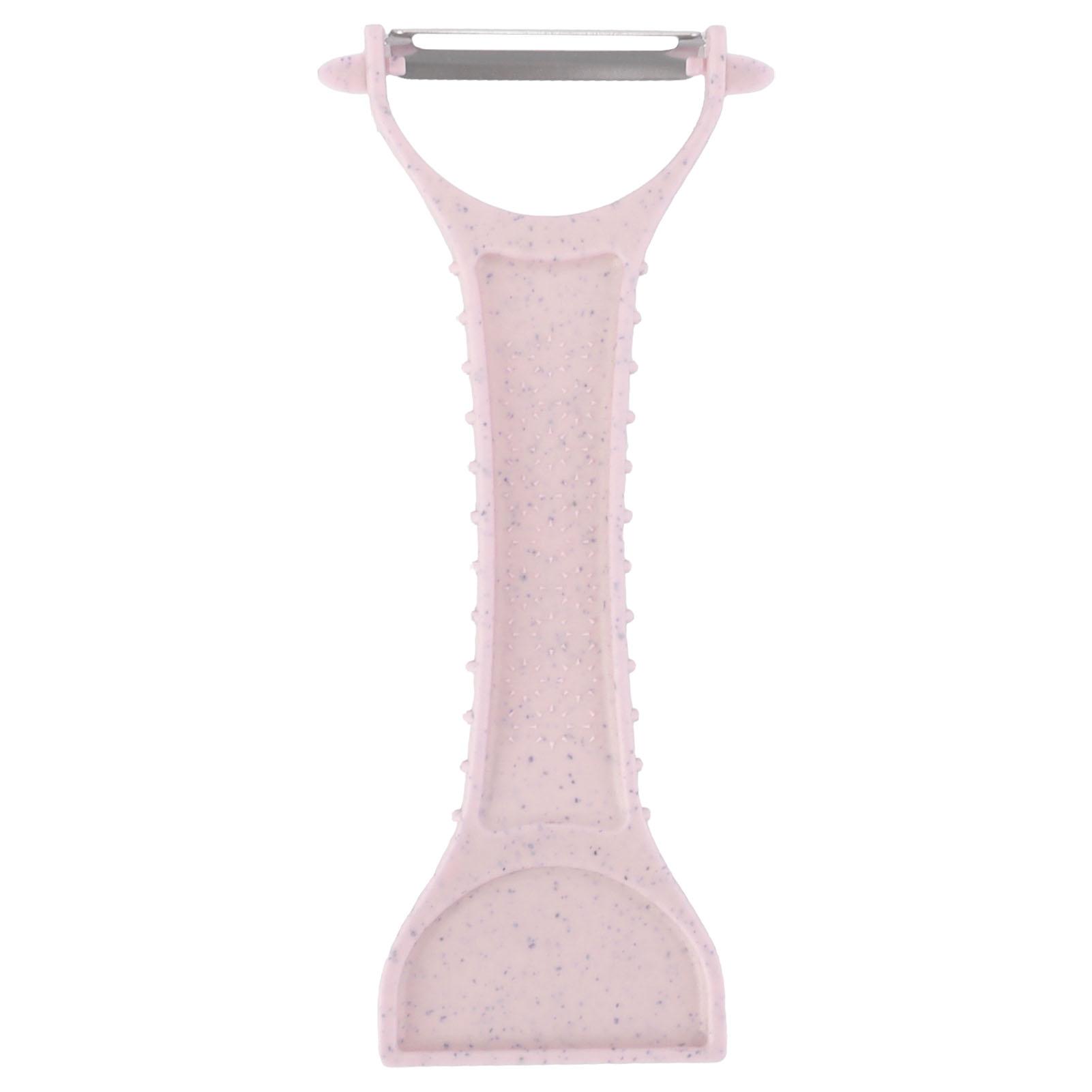 Gemüse Obstschäler Kartoffel Gurke Karotte Reibe Edelstahl Haushaltswerkzeug für die Küche rosa