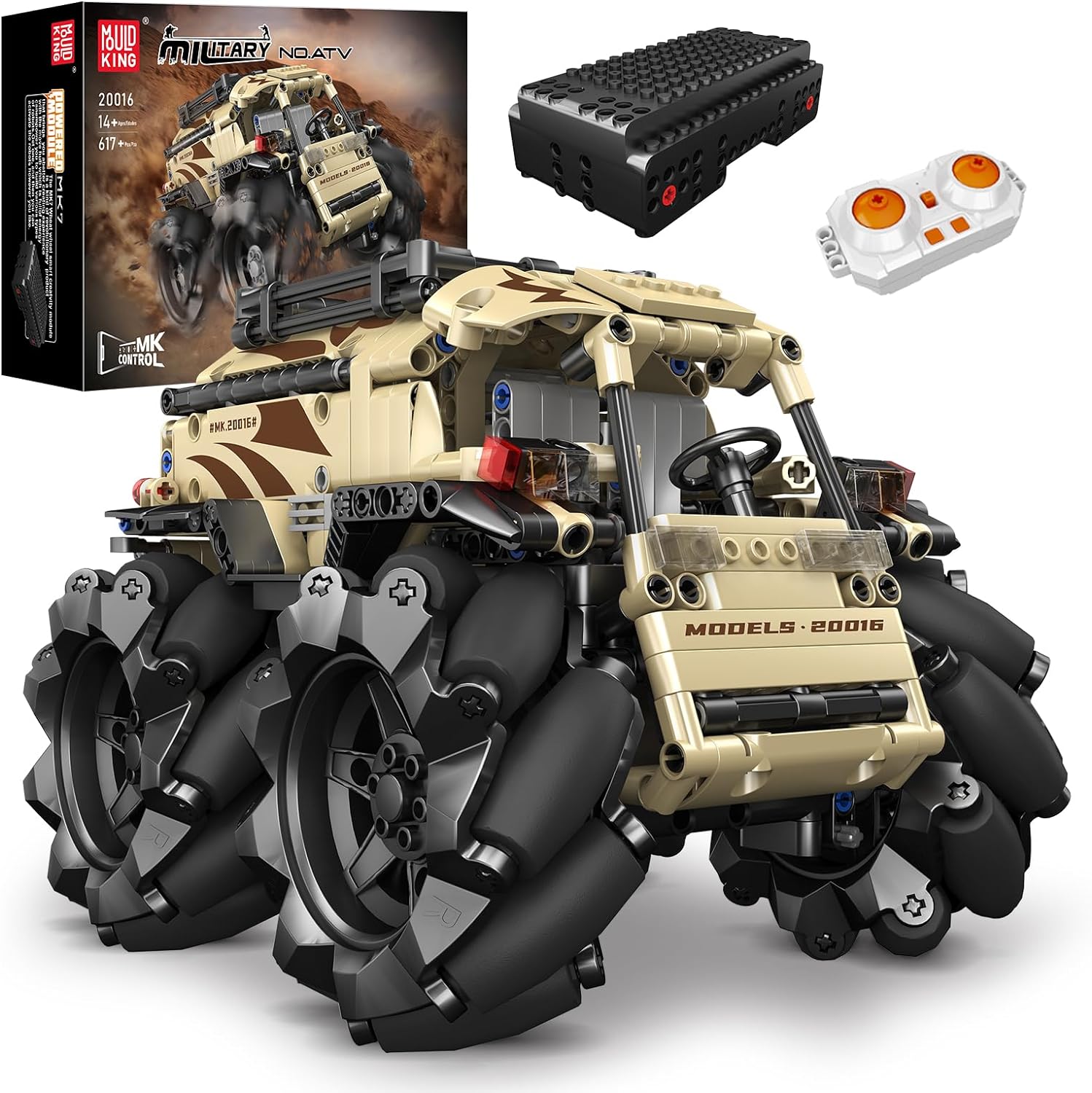 Mould King 20016/20017 Technisches Auto Baustein Das motorisierte All-Terminal-Fahrzeugmodell Montageauto Spielzeug Kinder Weihnachtsgeschenke