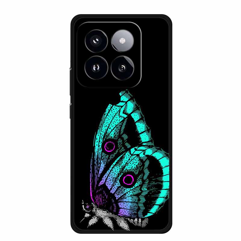 Für Xiaomi 14T PRO Hülle Luxus Weiches Silikon TPU Handyhüllen Rückseite Für Xiaomi14T Bumper Schutz Stoßfest Liebe fundas -XIAOMI 14T