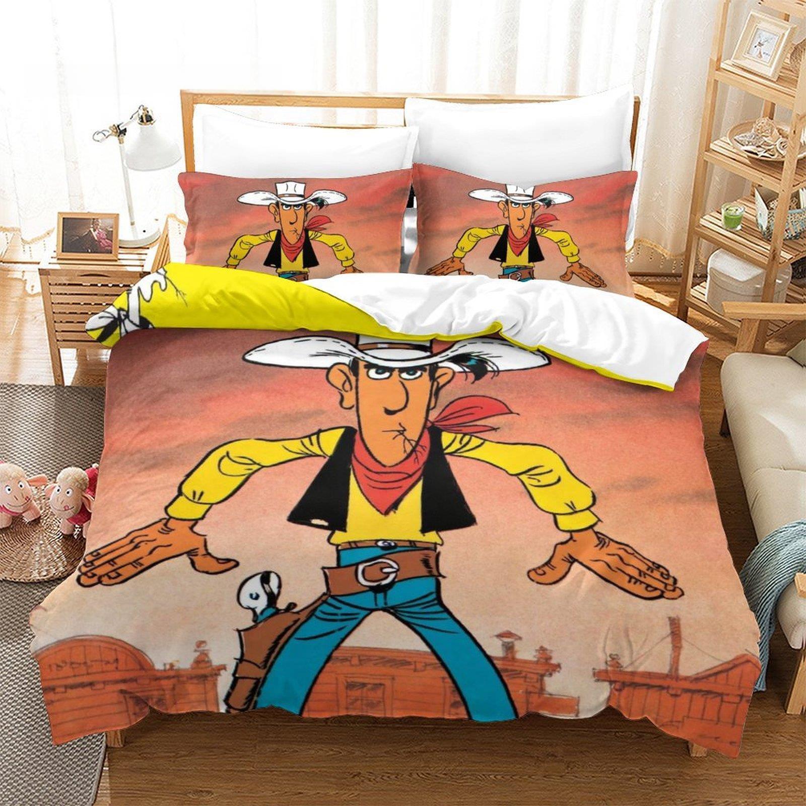 Neue Lucky Le Bettwäsche Kollektion Einzelbett Twin Bett Vollgröße Queen Size King Size Bett Kollektion Schlafzimmer für Erwachsene Kinder Bettbezug Kollektionen 3D Anime Mit Bettwäsche C AU Double 180x210cm