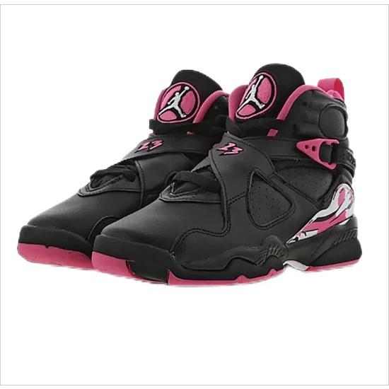 Jordan Air Jordan 8 Mid 580528-006 Kinderschuhe EU 36 schwarz/rosa